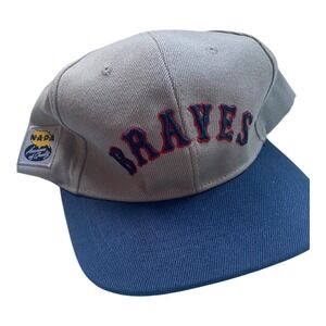 Braves Baseball Cap Vintage‎ Style Snapback NAPA Adjustable Hat EUC